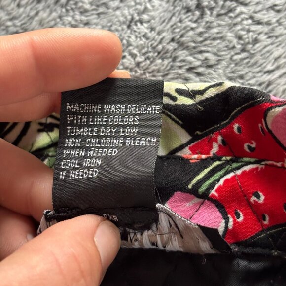 Vtg Requirements‎ Quilted Jacket Large Petite Fruit Floral Hippie Boho Y2K 18284 - Picture 7 of 8